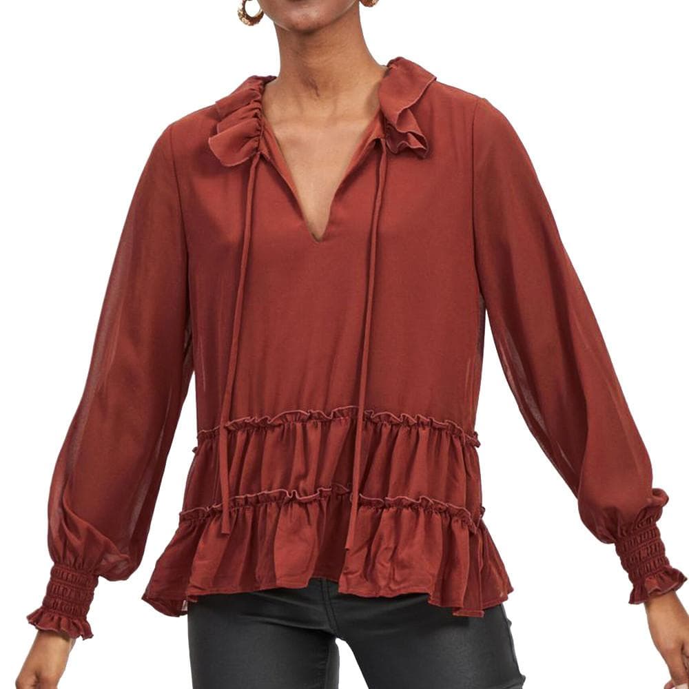Blouse Terracotta Femme Vila VILISANN 1