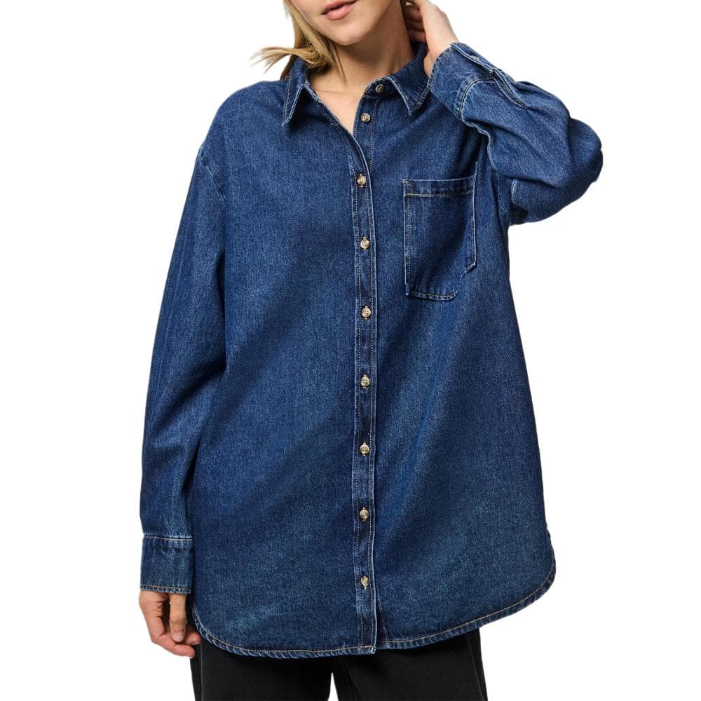 Chemise Bleu Foncé Femme Pieces Maisie 1