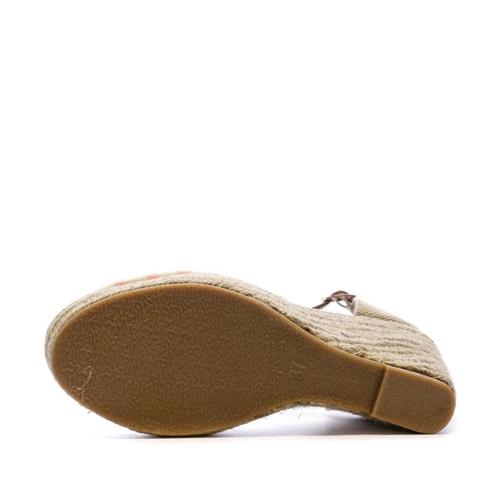 Sandales à talon Orange Rayures Femme Beppi Casual Wedge 5