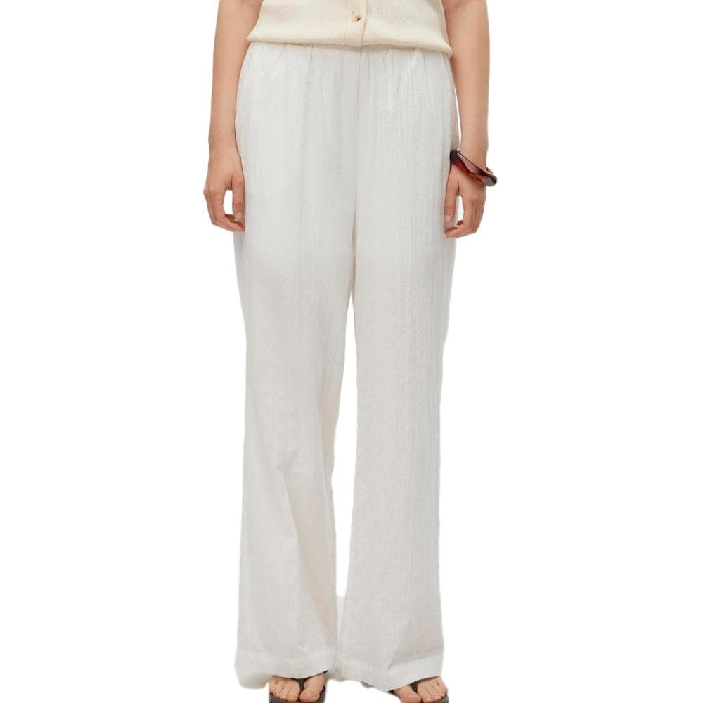 Pantalon Toile Blanc Femme Vero Moda Viola 1