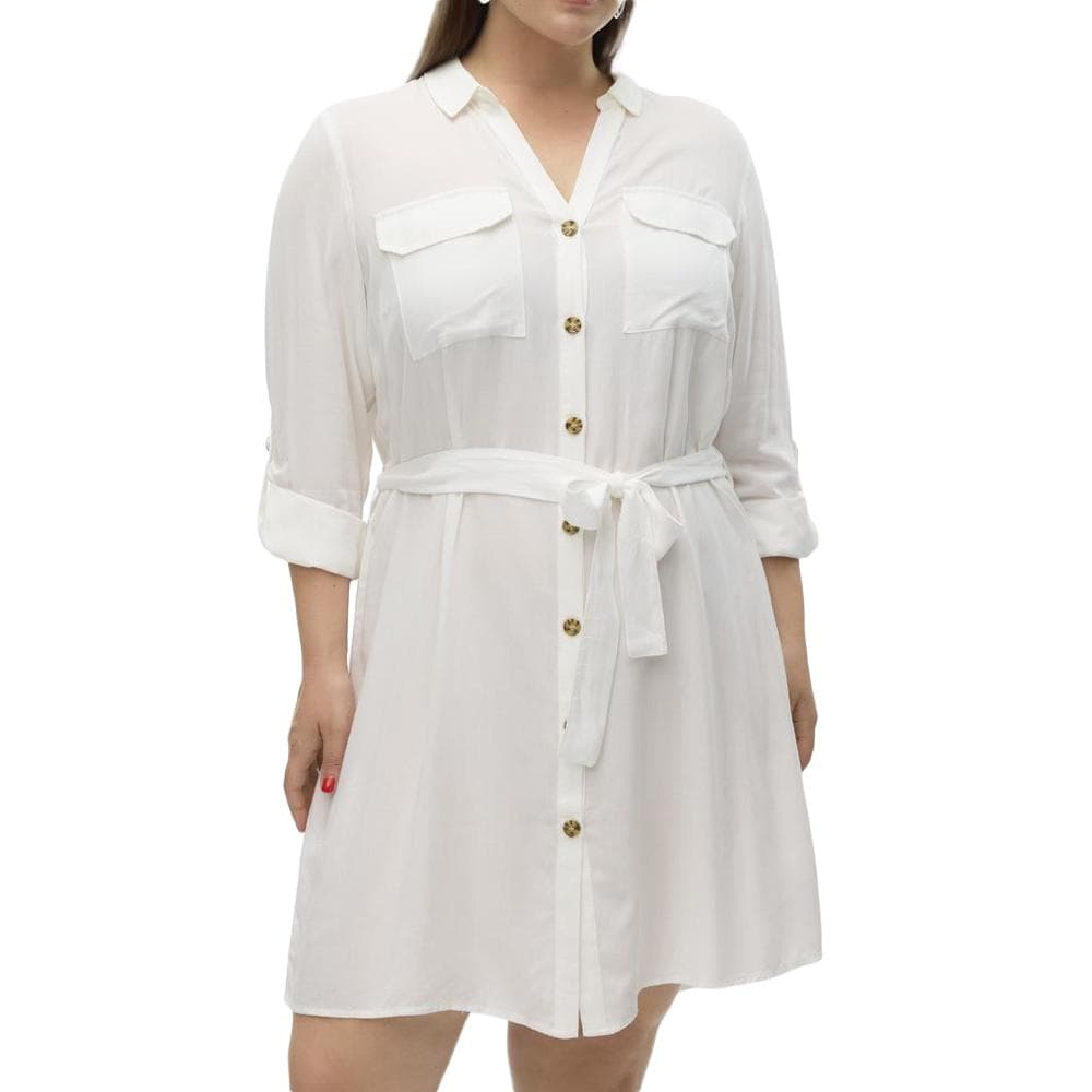 Robe Blanche Femme Vero Moda Vmbumpy 1