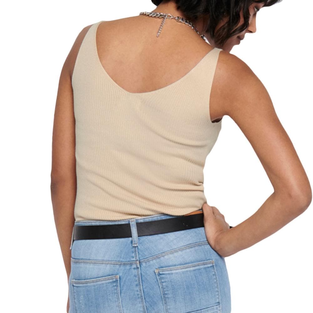 Débardeur en Maille Beige Femme JDY NANNA 2
