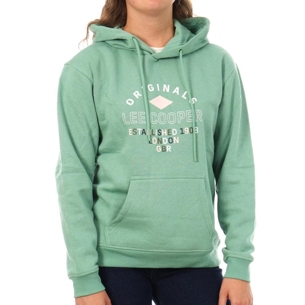 Sweat à Capuche Vert Femme Lee Cooper Octavi 1