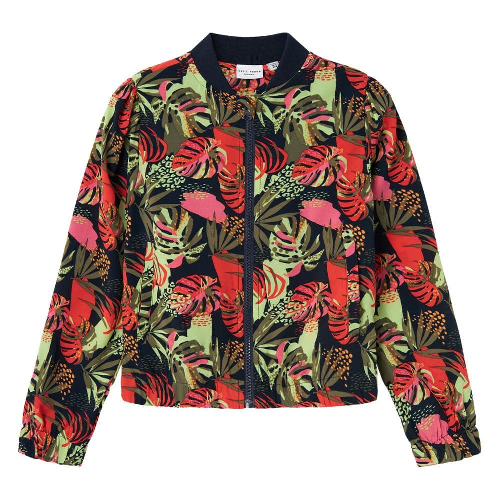 Veste Marine à fleurs Fille Name It Vana 1