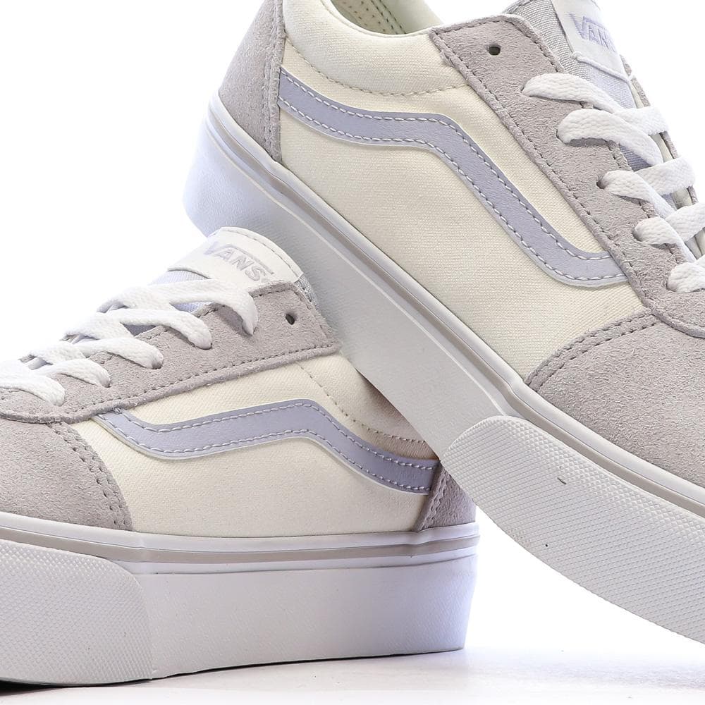Baskets Beige Femme Vans Ward Platform 7