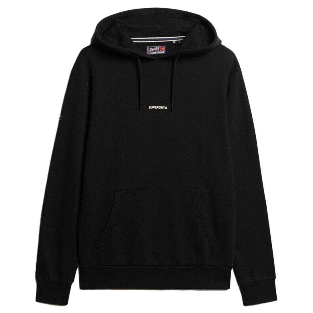 Sweat à Capuche Noir Homme Superdry Plain Hood 1