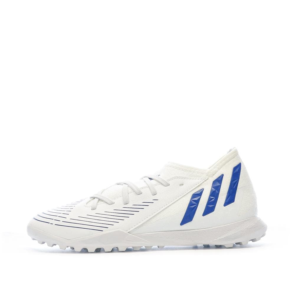 Chaussures football Blanc/Bleu Garçon Adidas Predator Edge.3 1