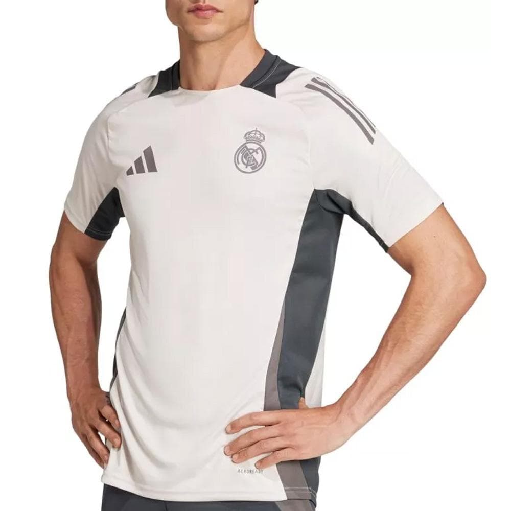 Real Madrid Maillot de Football Beige/Noir Homme Adidas 24 Pro 1