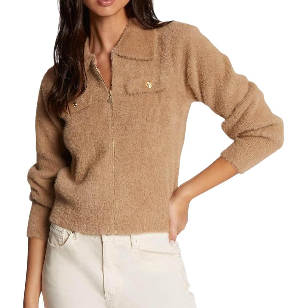 Gilet Zippé Marron Femme Morgan DOMI 1