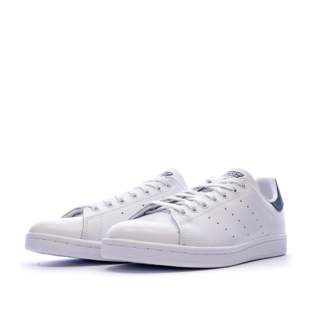 Baskets Stan Smith Blanches/Marines Homme Adidas M20325 6