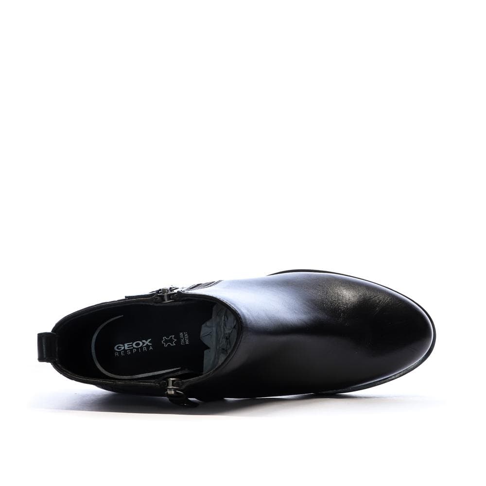 Bottines Noires Femme Geox Resia 4