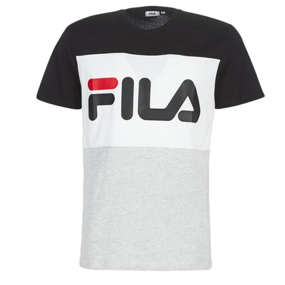 T-shirt Gris/Noir Homme Fila Flat Matte 1