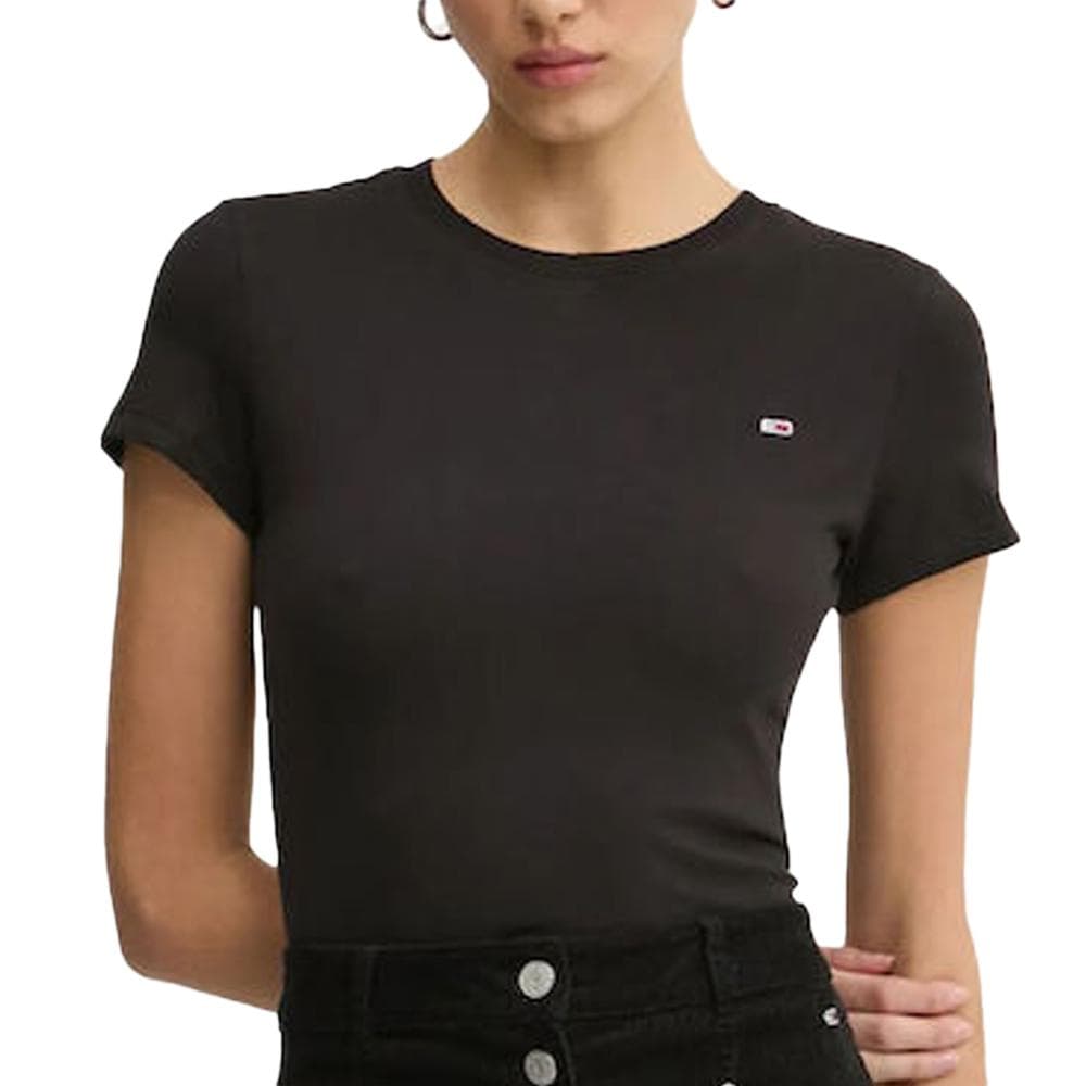 T-shirt Noir Femme Tommy Hilfiger Tjw 1