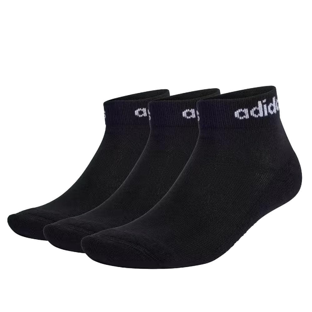 X3 Paires de Chaussettes Noir Mixte Adidas Linear 1