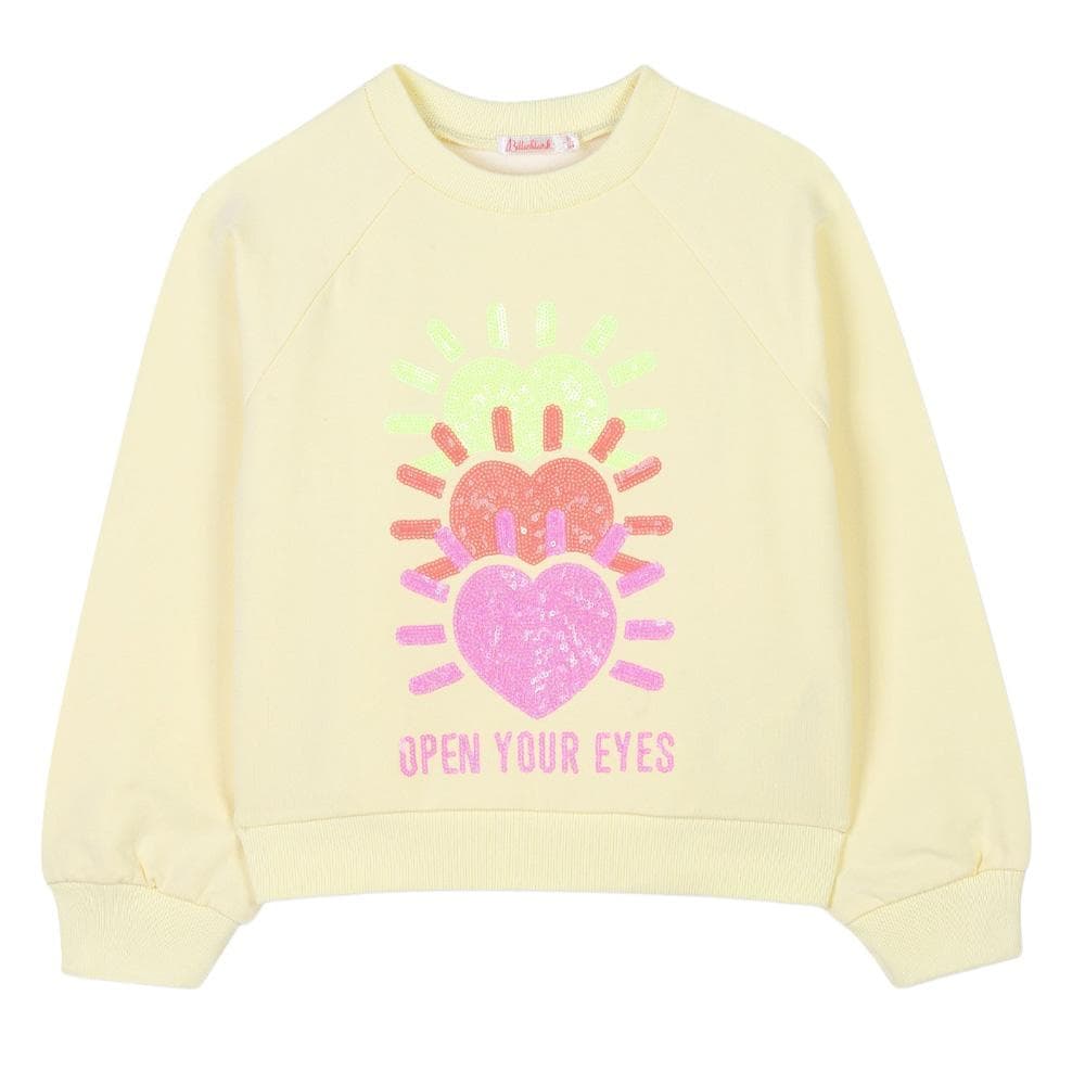Sweat Jaune Fille Billieblush U20880 Yellow 2