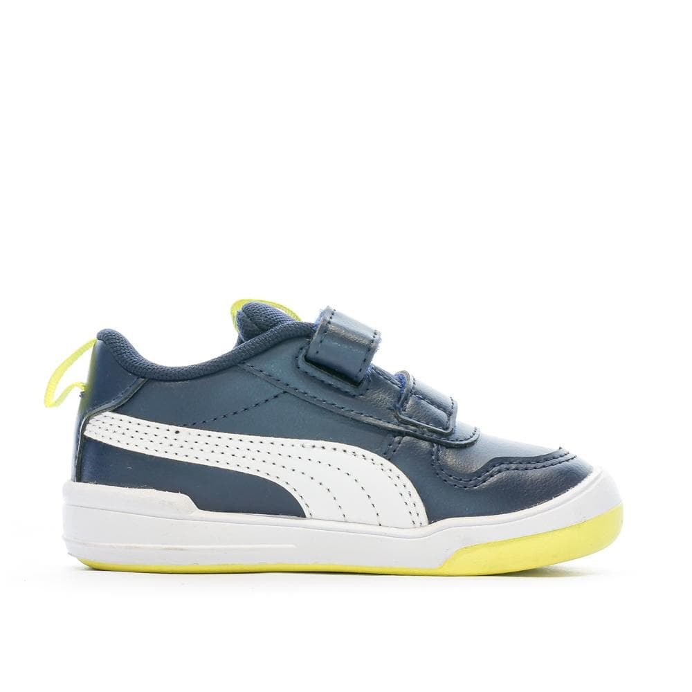 Baskets Marine/Jaune Garçon Puma Multiflex 2