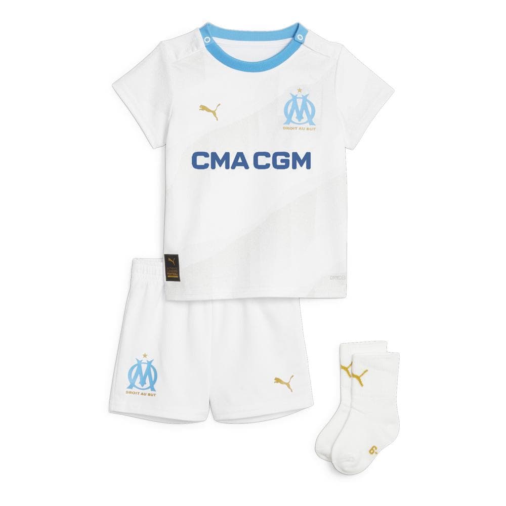 OM Mini-Kit Domicile Blanc Garçon Puma 2023/2024 1