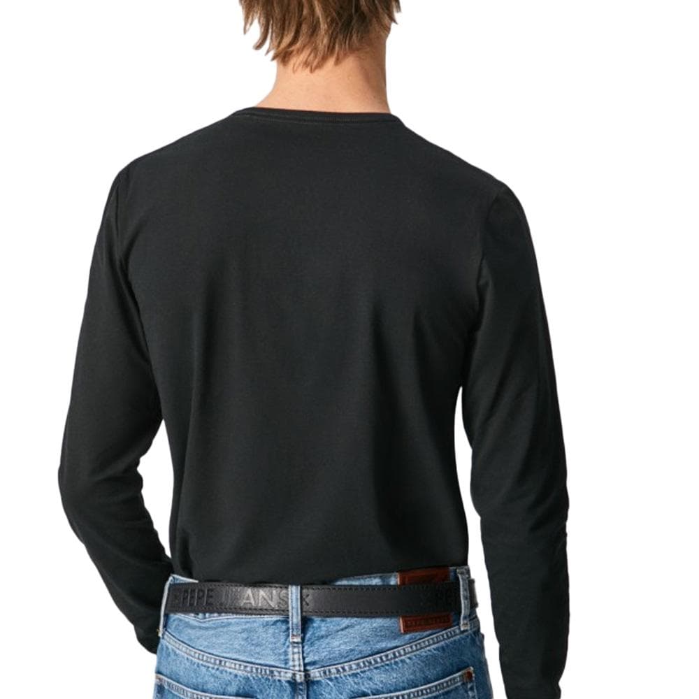 T-Shirt Manches Longues Noir Homme Pepe jeans Original Basic 2 2