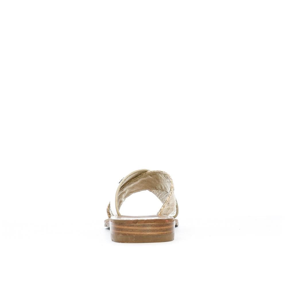 Claquettes Croisées Dorées Femme Chattawak Brana 3