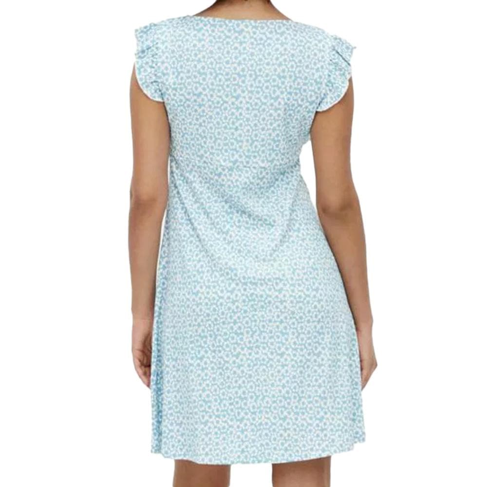Robe de Grossesse Bleu Femme Mamalicious Flora 2
