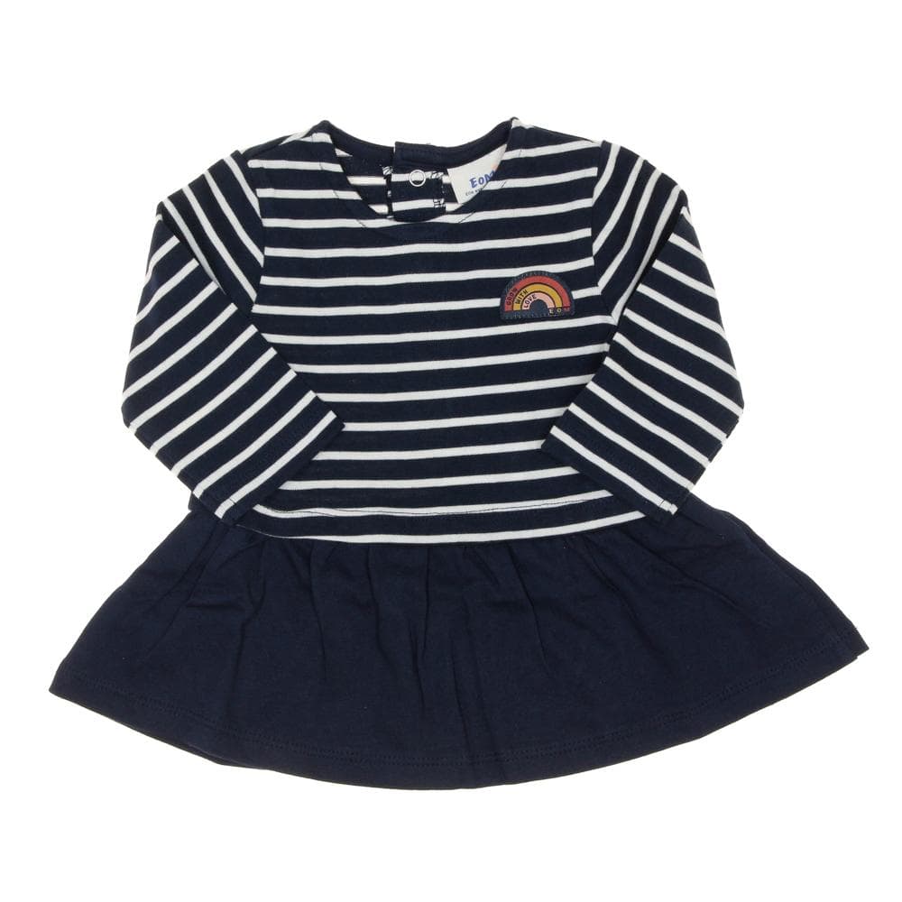 Robe Marine/Blanche Fille Elle est ou la mer Rulipe 1