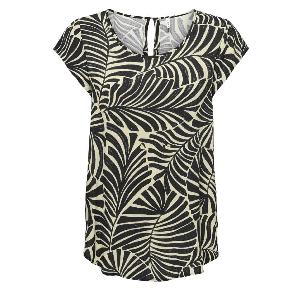 Blouse Beige/Noir à motifs Femme Only Nova 1