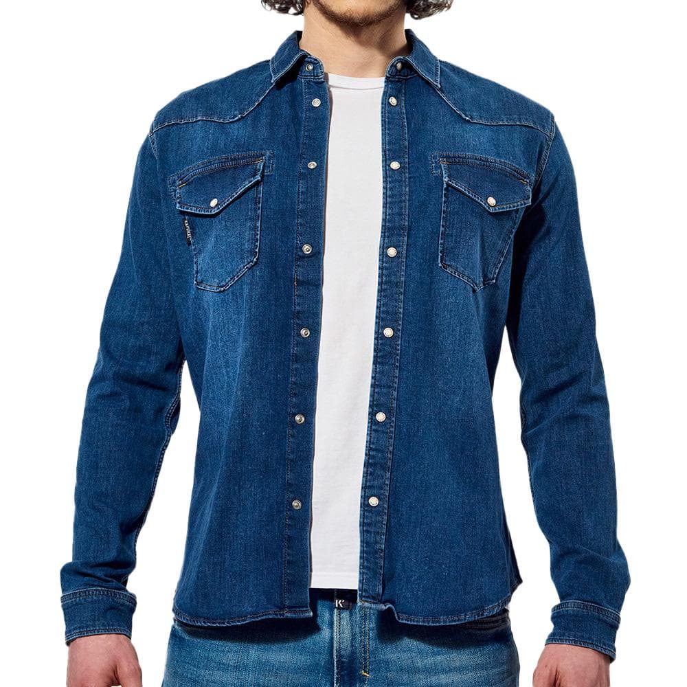 Chemise Bleu Moyen Homme Kaporal DIEGO 1
