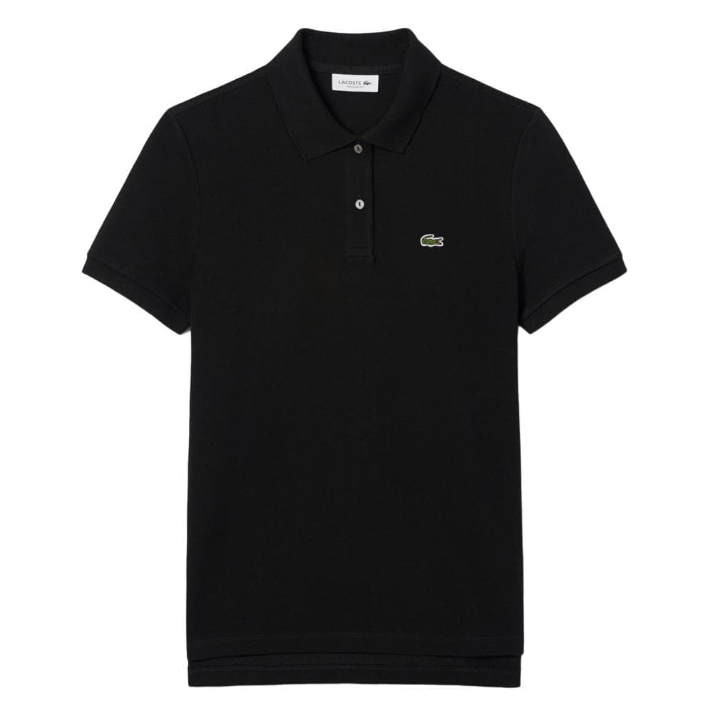 Polo Noir Femme Lacoste Polo Regular Fit 1
