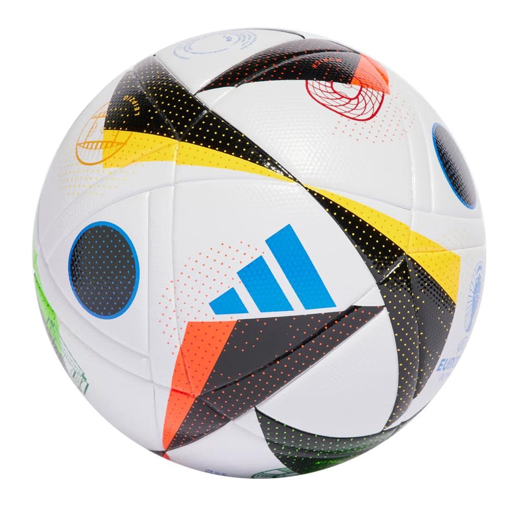 Ballons de Foot Blanc/Noir/Jaune Adidas Euro24 - Taille 1