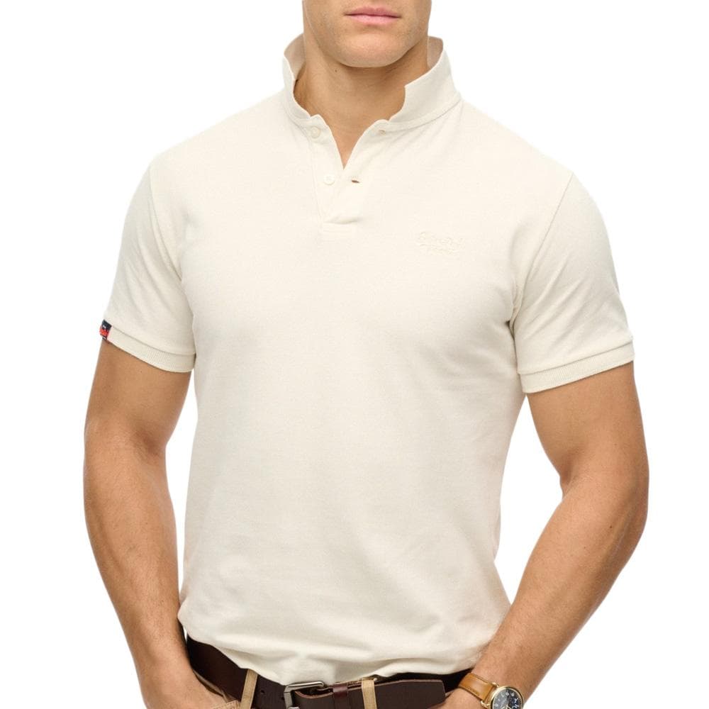 Polo Blanc Homme Superdry Vint Destroy 1