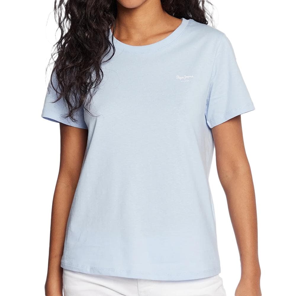 T-shirt Bleu Femme Pepe Jeans Wendy Chest 1