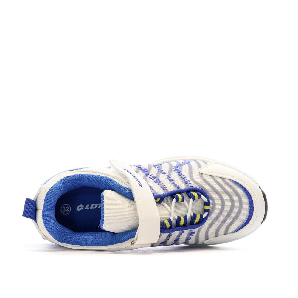 Baskets Blanc/Bleu Garçon Lotto Sienne 4