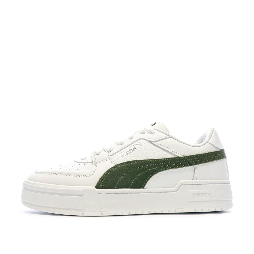 Baskets Blanches/Kaki Homme Puma Pro Classic 1
