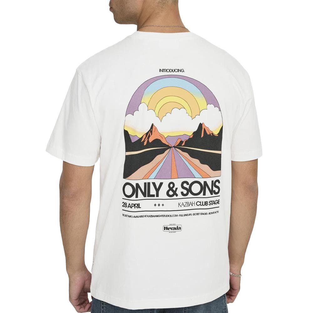 T-Shirt Blanc Homme Only & Sons Kazbah 2