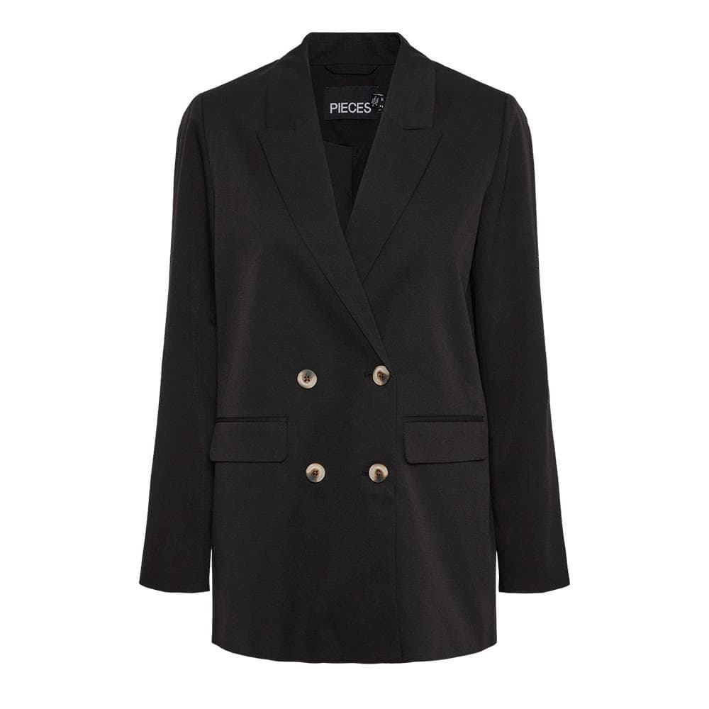 Blazer Noir Femme Pieces Thelma 1