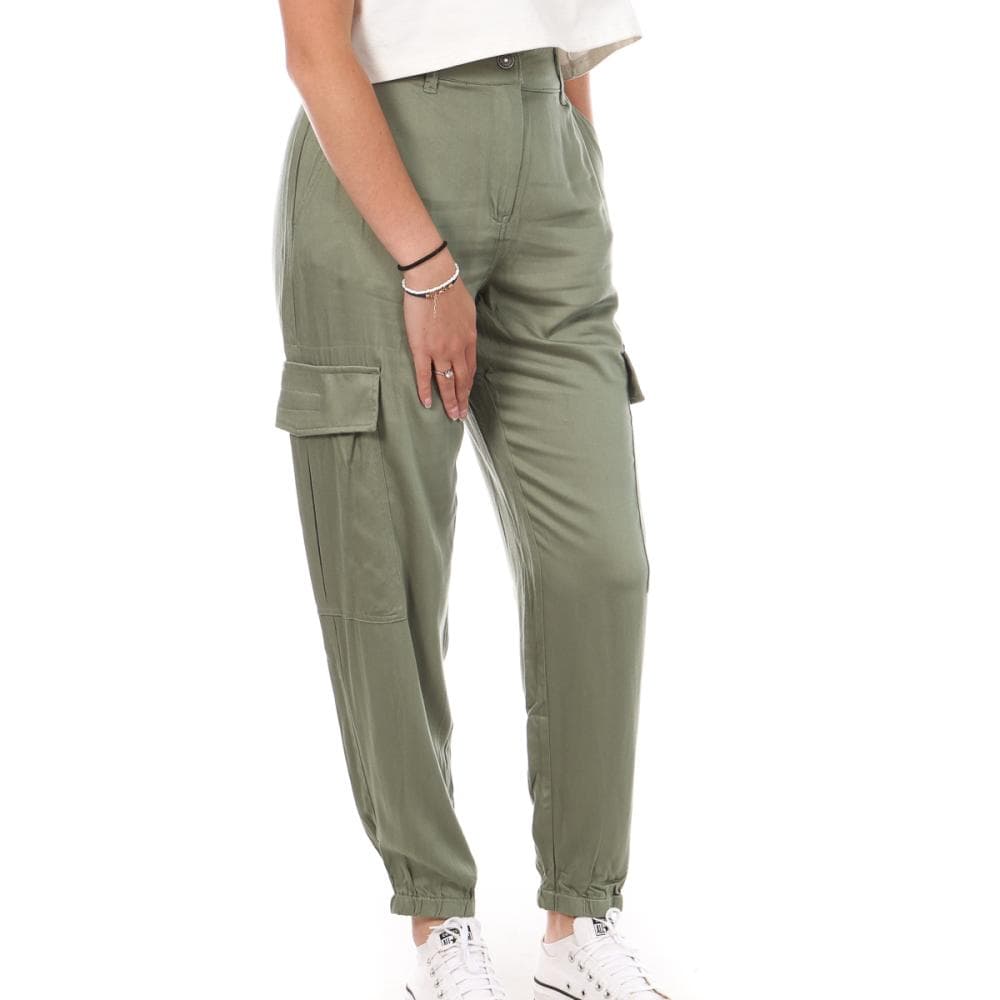 Pantalon Fluide Kaki Femme Lee Cooper Okarta 1