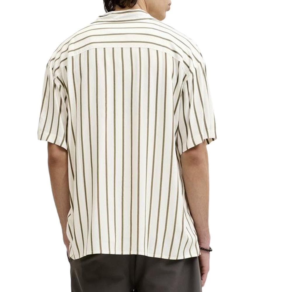 Chemise Blanc/Kaki Homme Jack & Jones Jjejeff 2