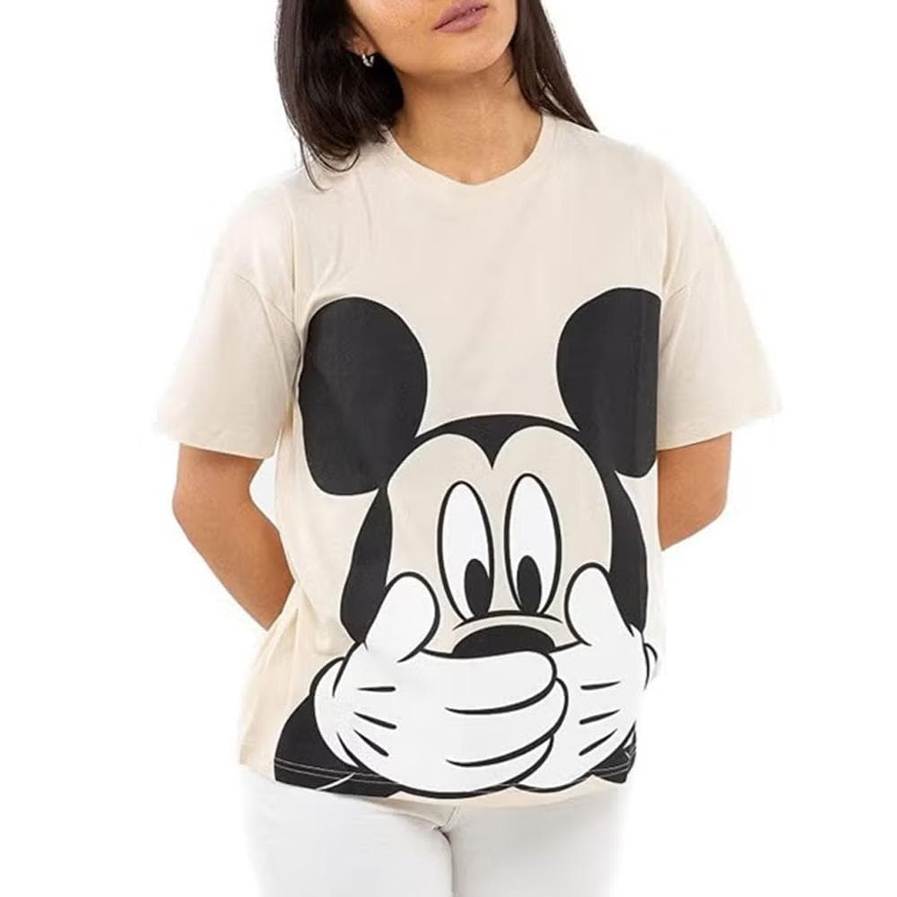 T-Shirt Beige Femme Disney Don't Speak Slouch 1