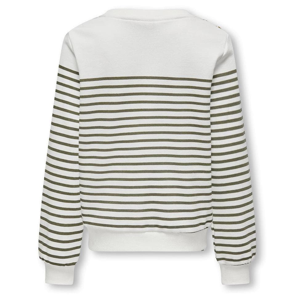 Sweat Blanc/Vert Fille Kids ONLY Shela 2