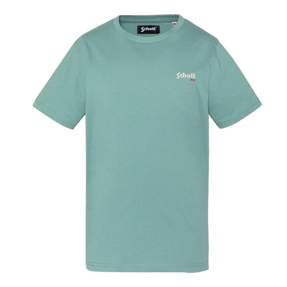 T-Shirt Vert/Bleu Garçon Schott RODE 1