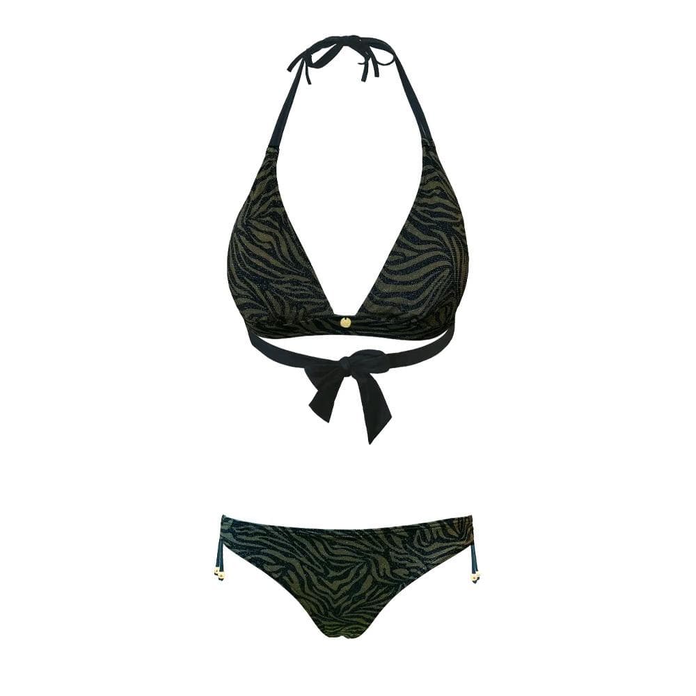 Maillot de bain Bikini Kaki Femme Happy & So Triangle Souple 1