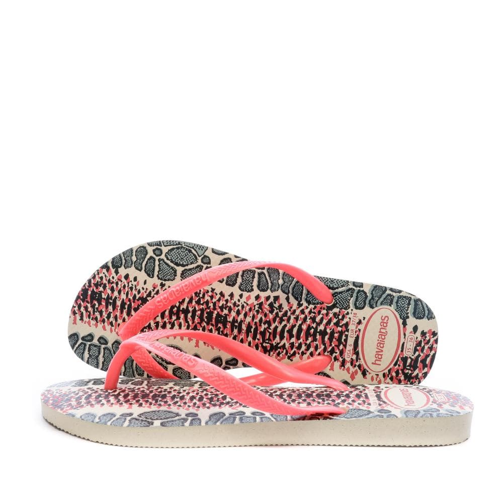 Tongs Rose serpent Femme Havaianas Slim Animals 1