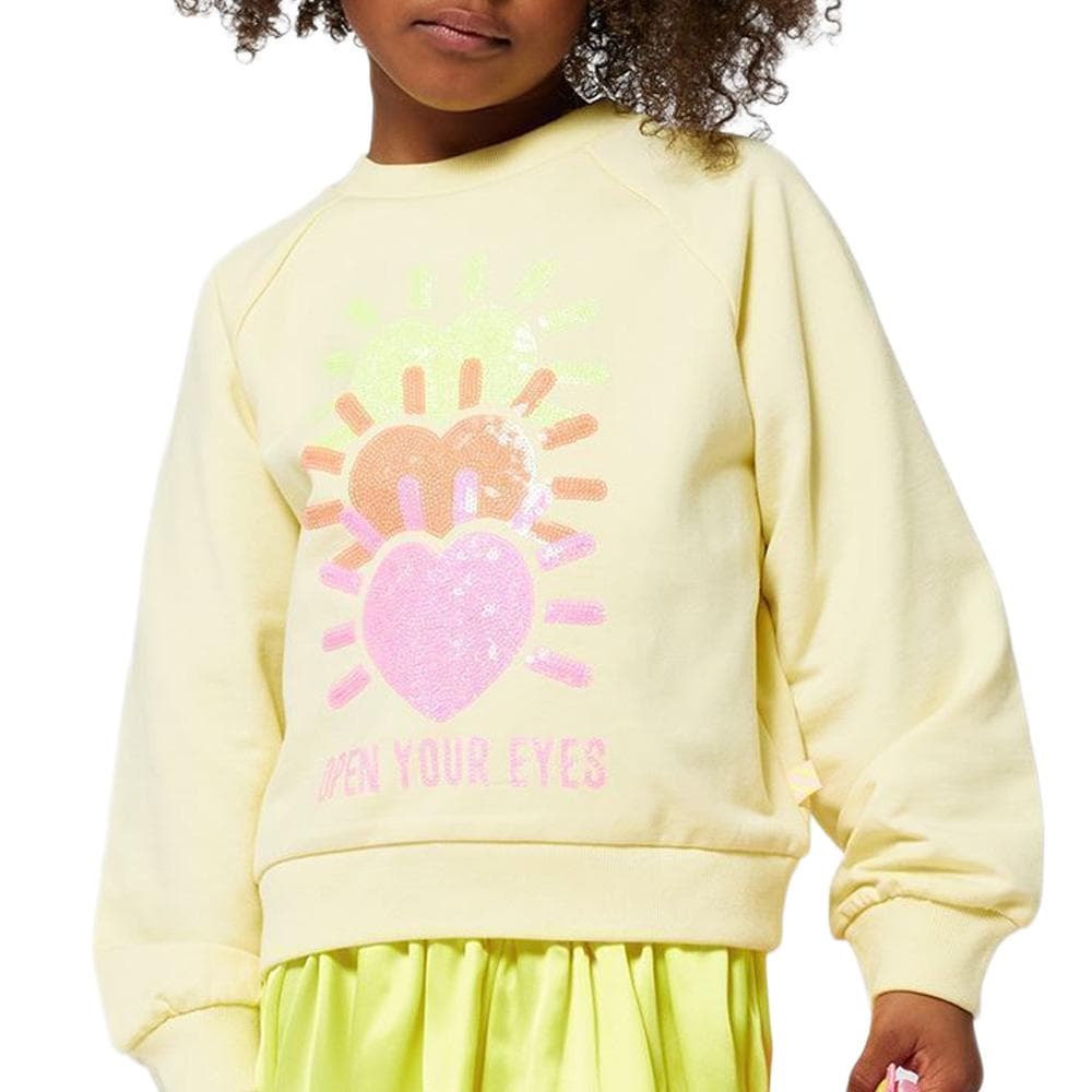 Sweat Jaune Fille Billieblush U20880 Yellow 1
