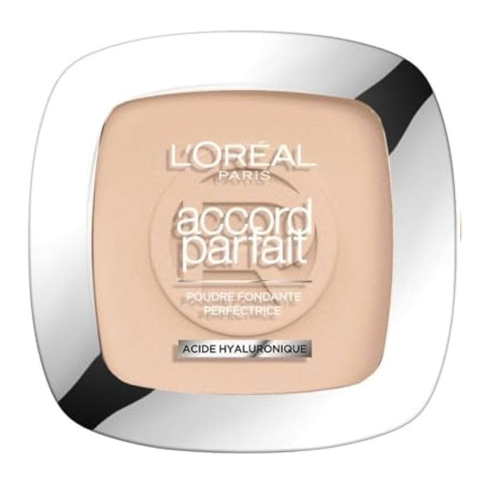 Poudre Fondante Perfectrice Accord Parfait L'Oréal Paris 3D/3W Beige Dorée 1