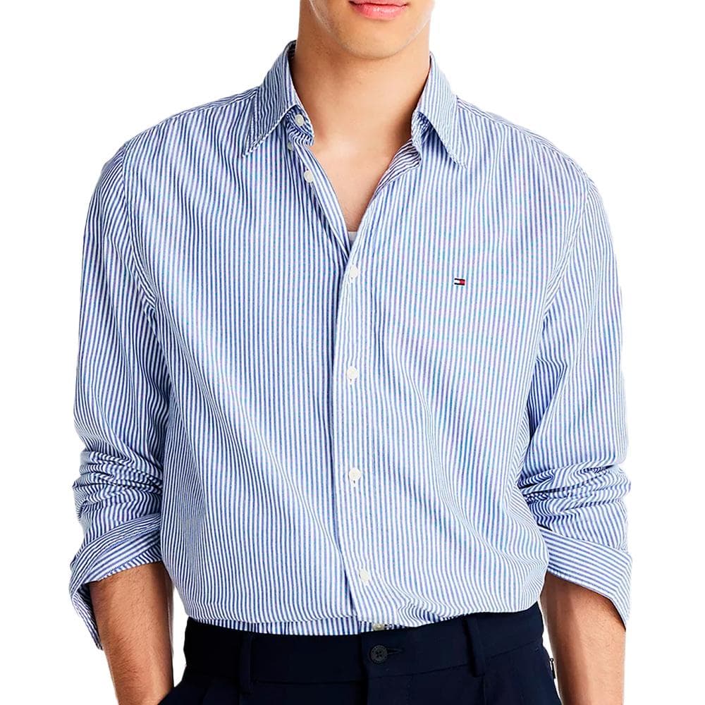 Chemise Bleu Homme Tommy Hilfiger Flex 1
