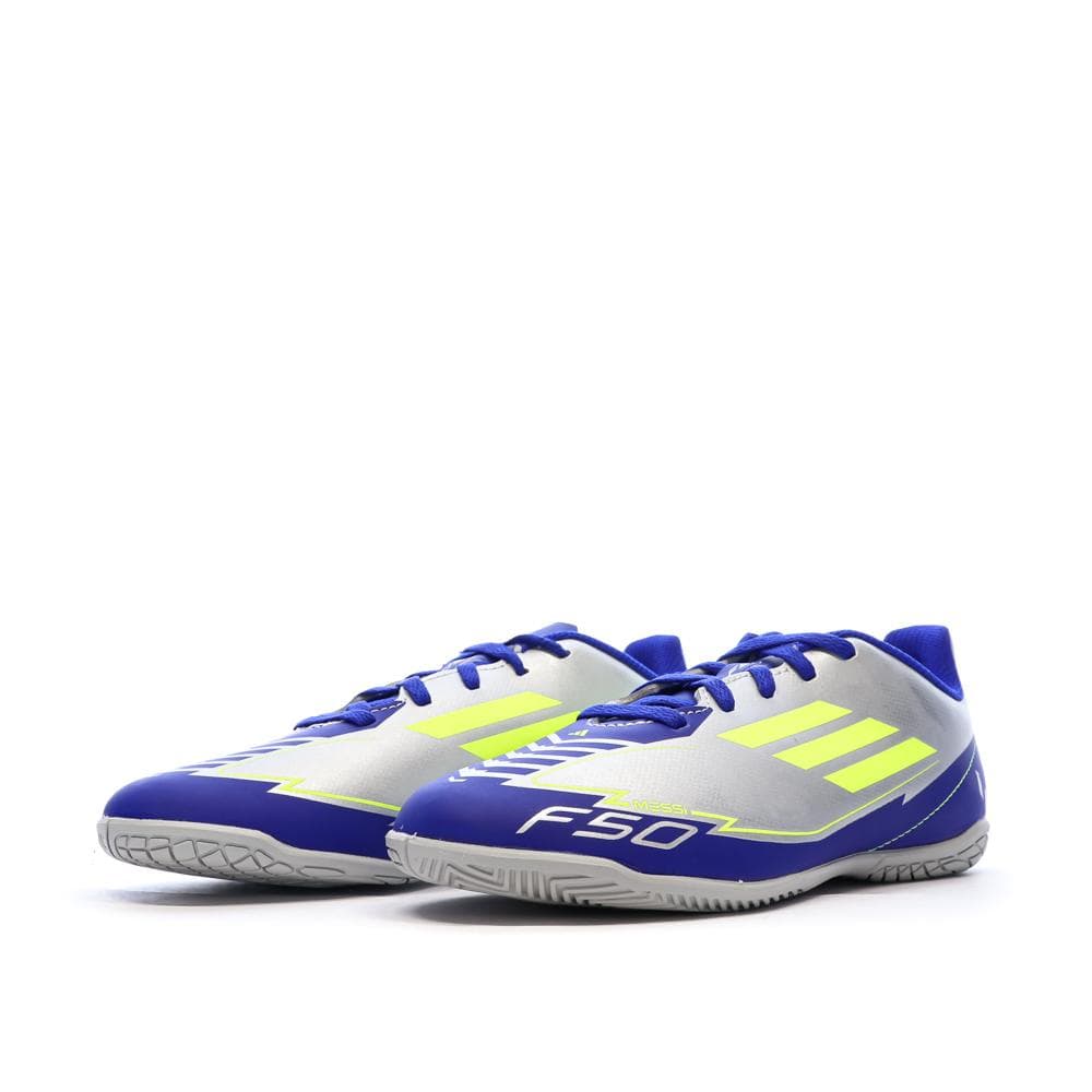 Chaussures de Foot Argent/Bleu Junior Adidas F50 Club In Messi 6