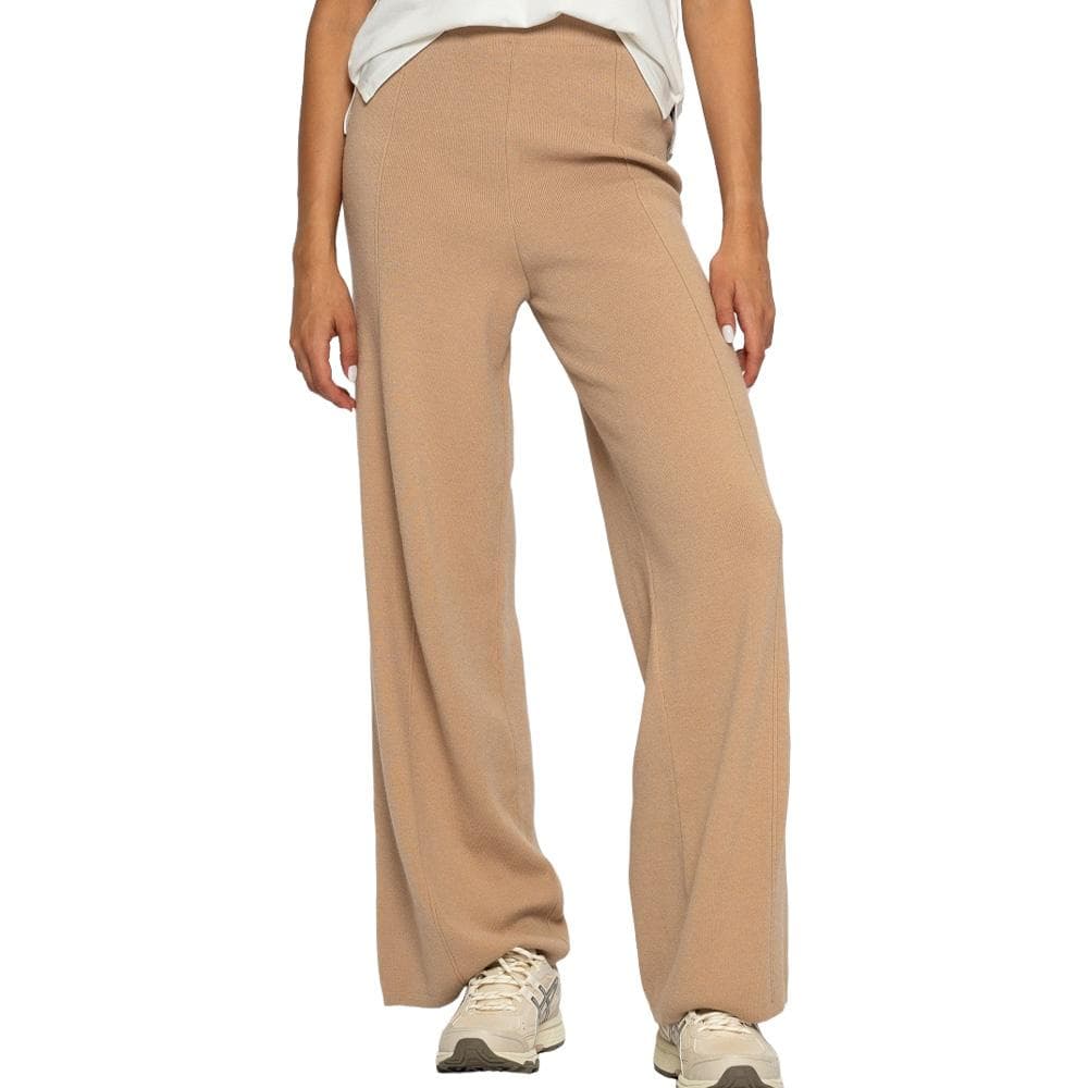 Pantalon fluide Beige Soul Studio Knitwear 1
