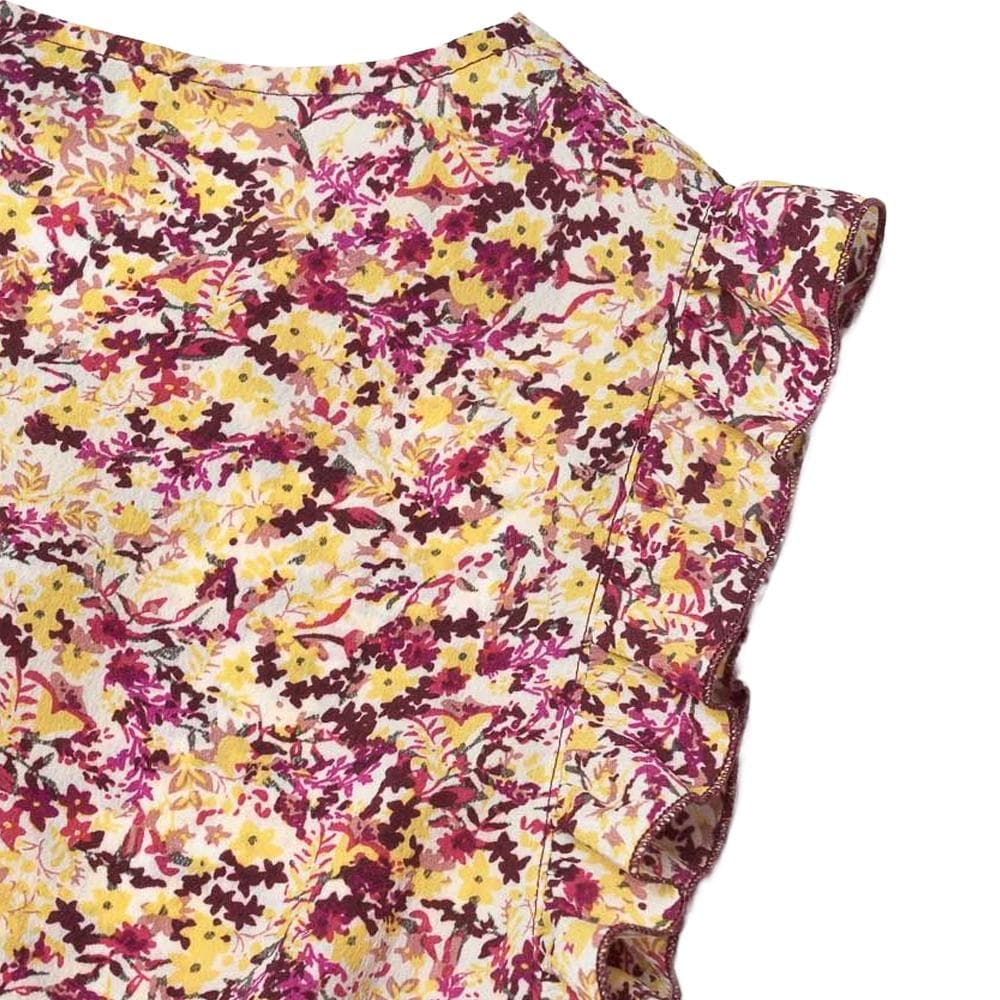 Combishort Jaune/Rose Fille Le Temps Des Cerises Fleur 2