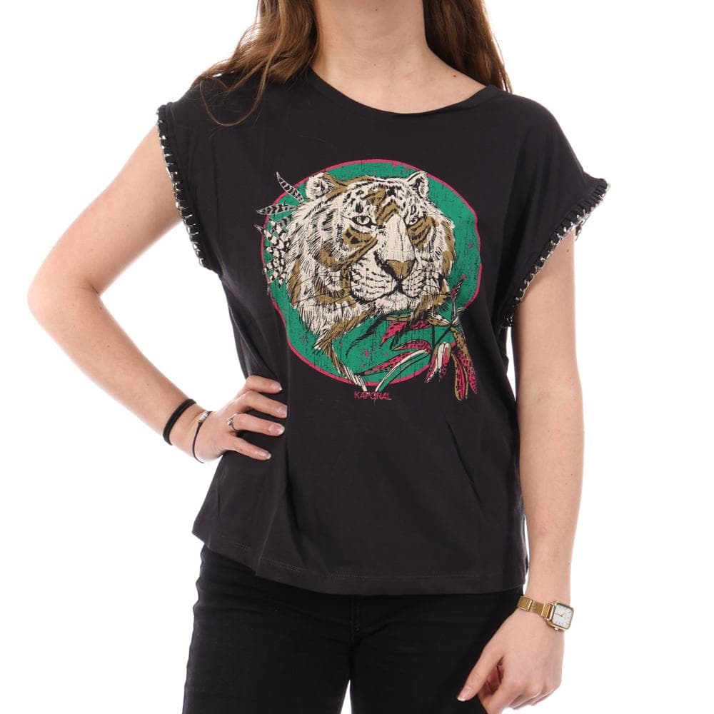T-Shirt Noir Femme Kaporal JOJO 1