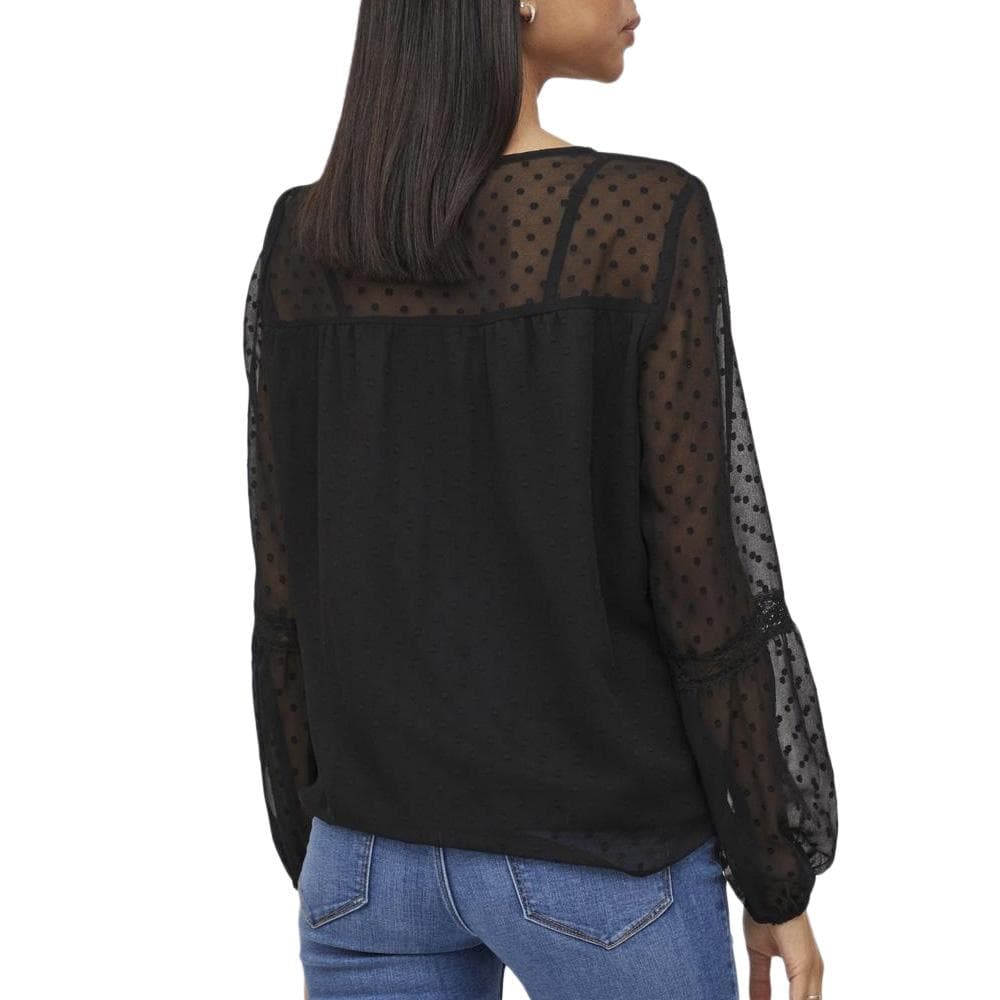 Blouse Noire Femme Vila Viedee 2